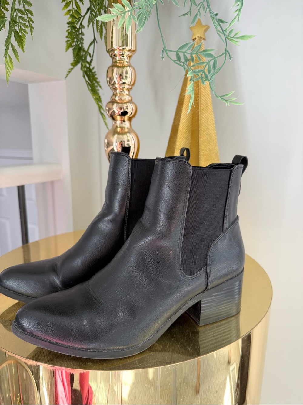 Black Chelsea Ankle Boots Women’s - Size 8